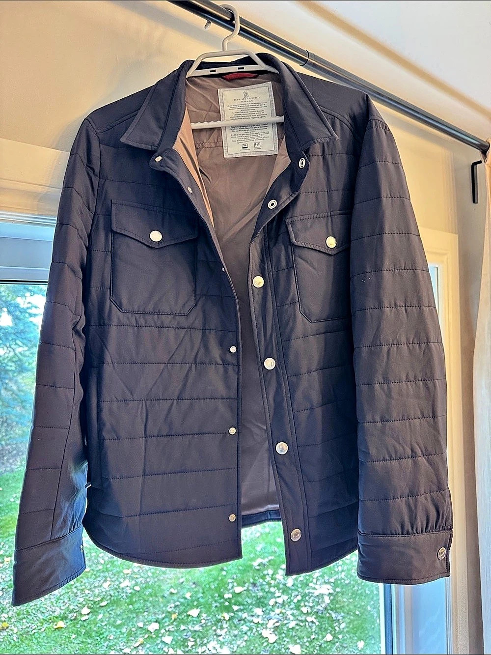 Men's Quilted Jacket in Black Like New